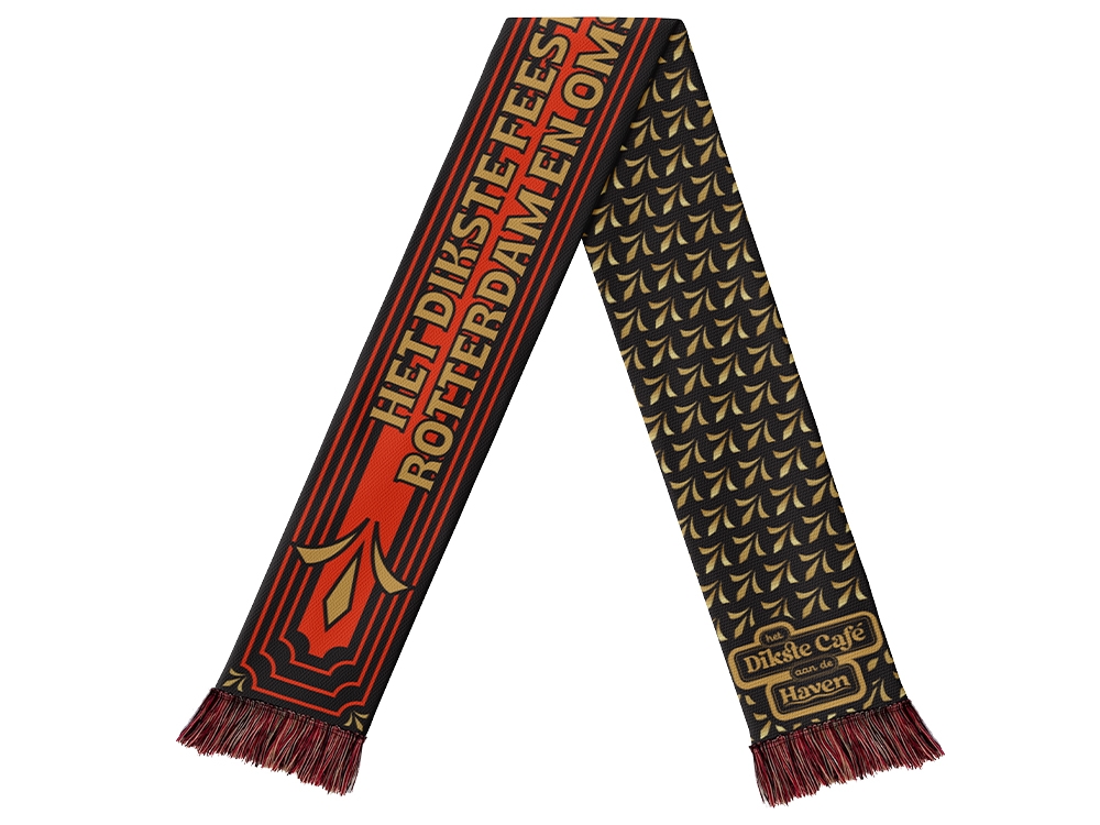 Voetbalsjaal Zwart met rood