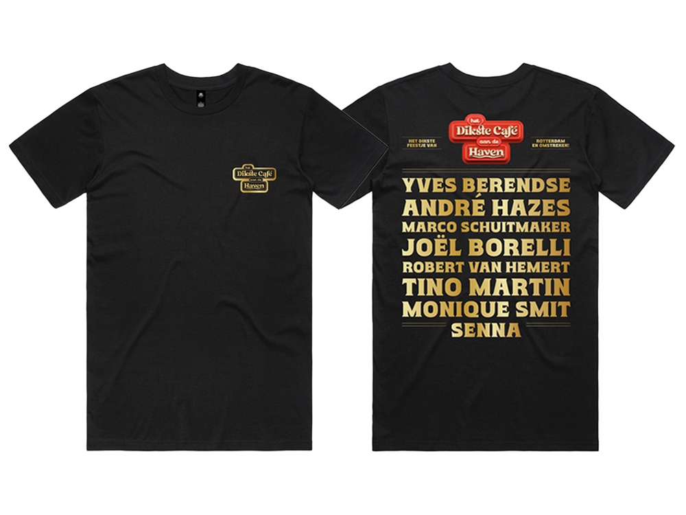 Line-up T-shirt Zwart